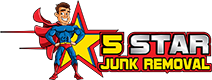 5 star junk removal logo