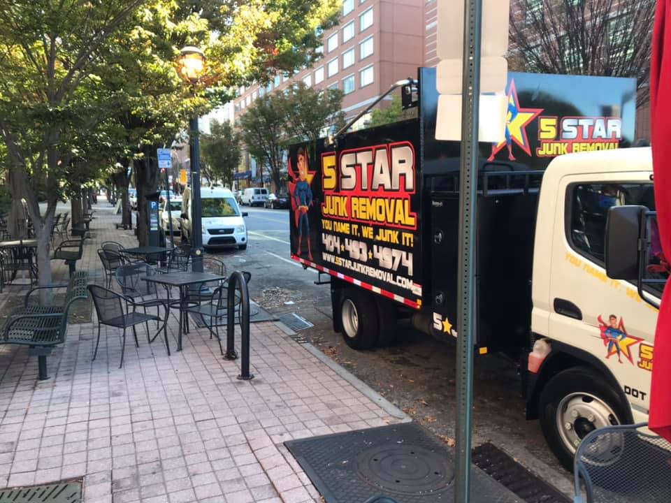 5 star junk removal truck